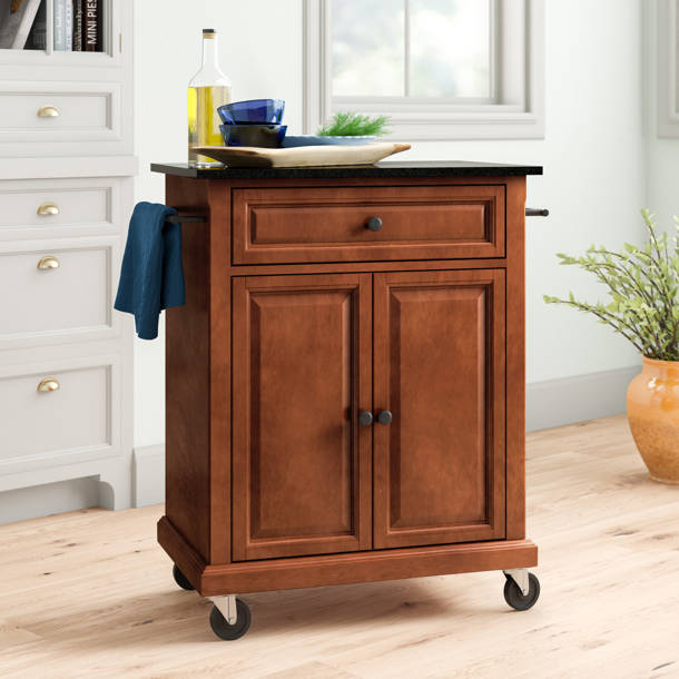 Three Posts™ Hedon Solid Wood Kitchen Cart & Reviews Wayfair